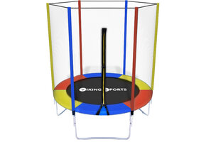 Trampoline - 183 cm - met veiligheidsnet - regenboog