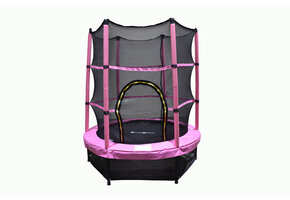 Trampoline - 140 cm - met veiligheidsnet - roze