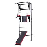 Workout gymnastiek ladder 235x87 cm met pull bar & halterbank