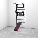 Workout gymnastiek ladder 235x87 cm met pull bar & halterbank