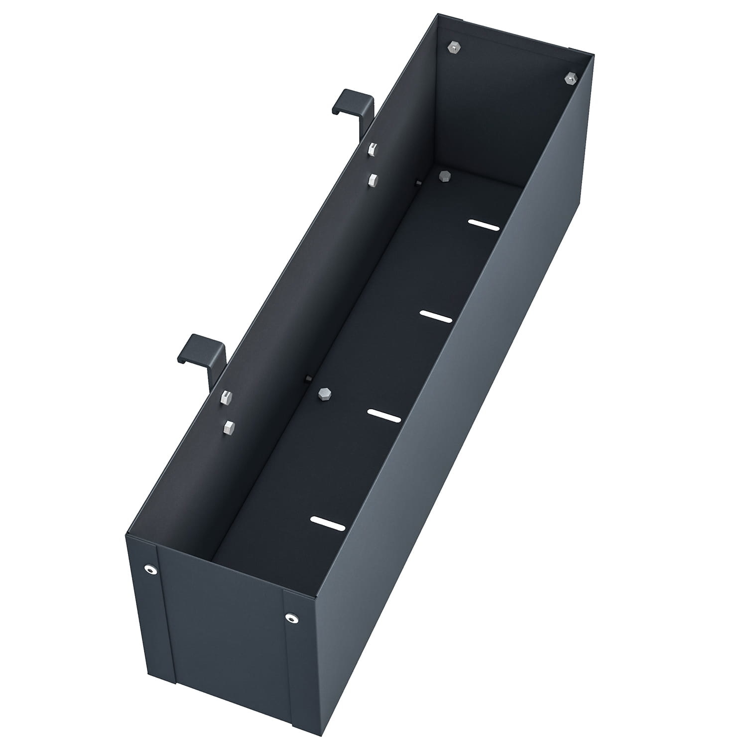 Hangende plantenbak - kliko ombouw - 50x12x15cm - antraciet