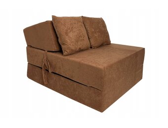 Opvouwbaar matras - logeermatras - 200x70x15 cm - cognac