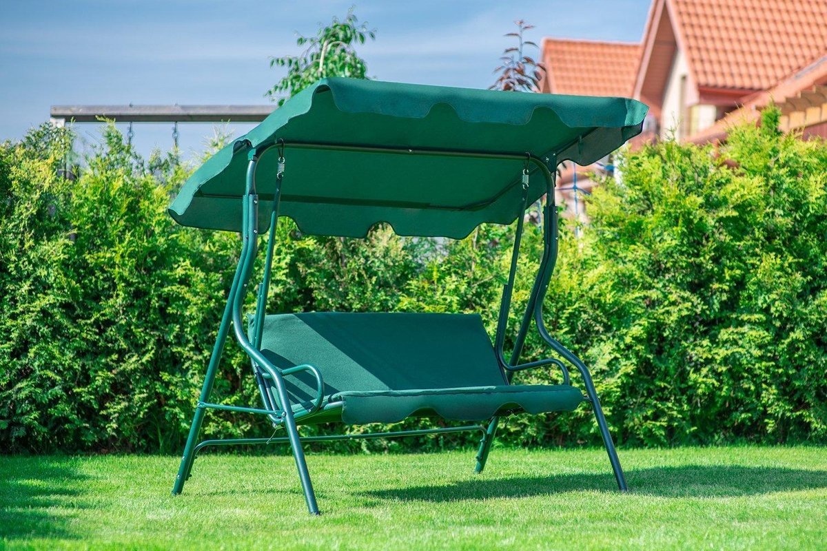 Tuinschommel - 3 personen - groen - 180 cm breed