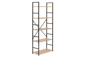 Boekenkast - 144x23,5x58,5 cm - 5 planken - lichtbruin