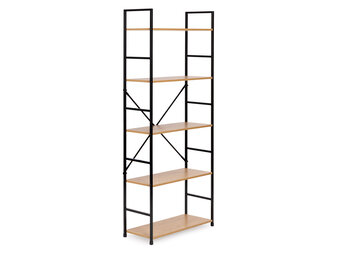 Boekenkast - 144x23,5x58,5 cm - 5 planken - lichtbruin