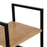 Boekenkast - 144,5 cm - MDF-plaat - bruin