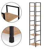 Boekenkast - 144,5 cm - MDF-plaat - bruin