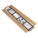 Boekenkast - 144,5 cm - MDF-plaat - bruin