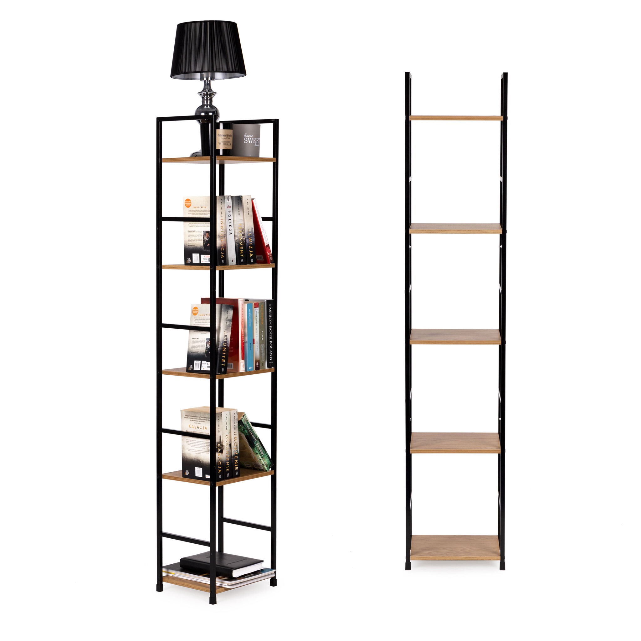 Boekenkast - 144,5 cm - MDF-plaat - bruin