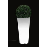Bloempot - LED verlicht - 85x40x40 cm -wit