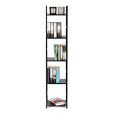 Boekenkast - 144,5x23,5x29 cm - 5 schappen - bruin