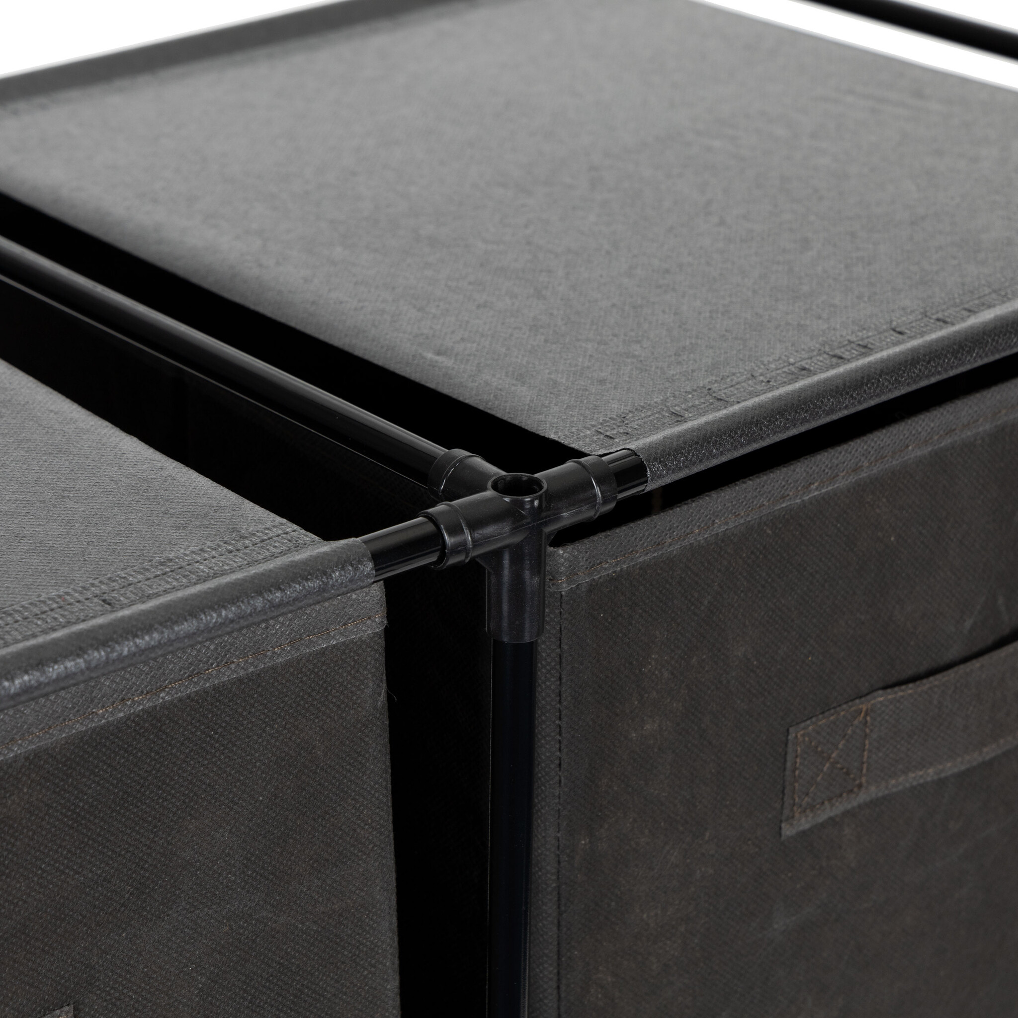 Opbergkast - 69x35x101cm - 6 manden - grijs