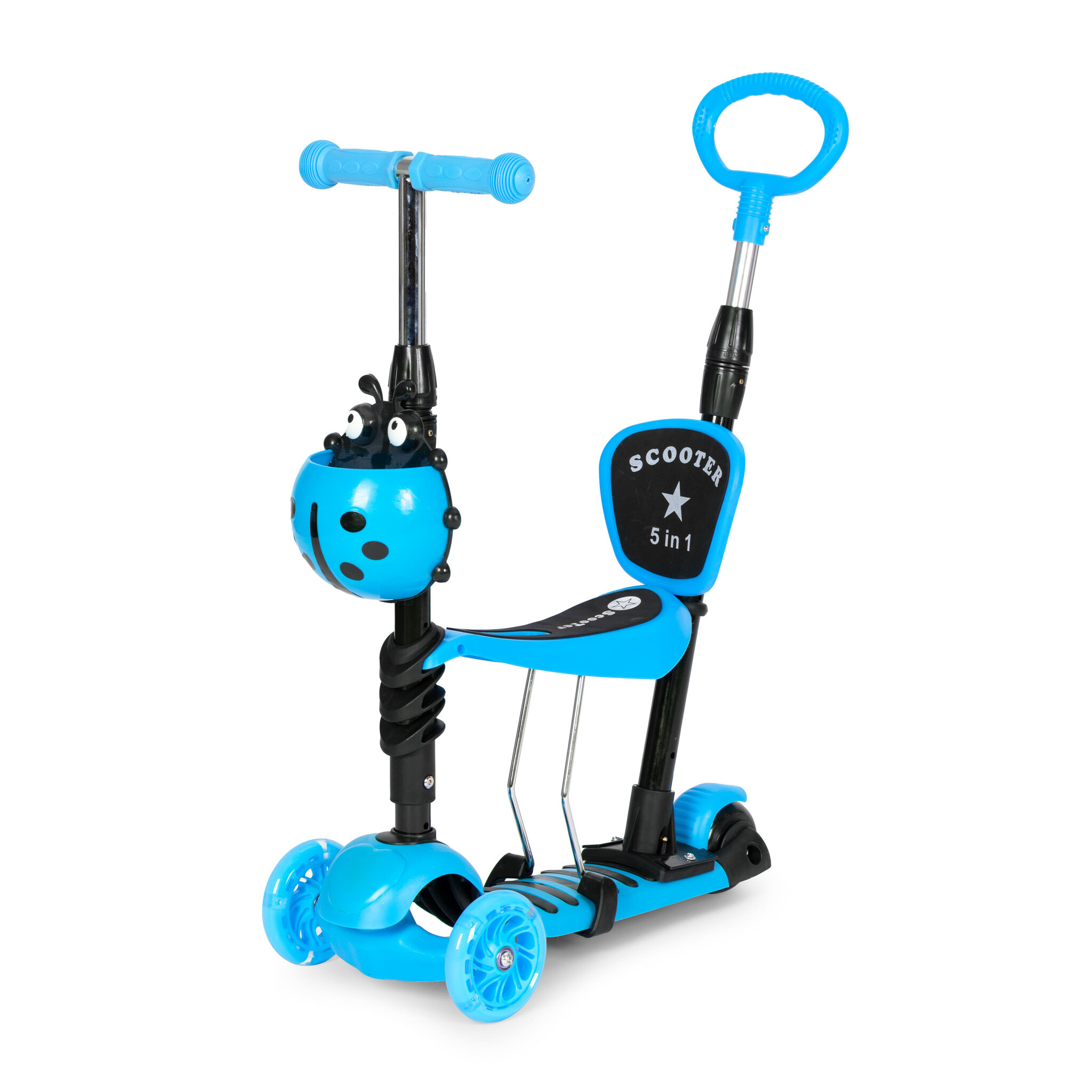 Kinderstep - 57 cm - 5-in-1 - blauw