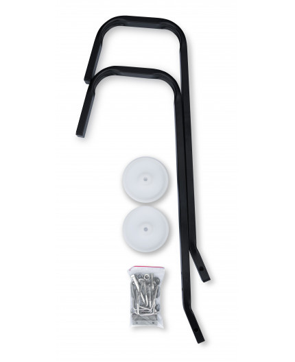 Nokhaak - dakhaak voor ladders - 50x22 cm - zwart