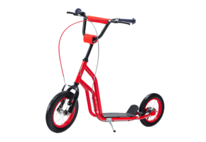 Kinder step met 12’’ luchtbanden – dubbele V-brake – rood