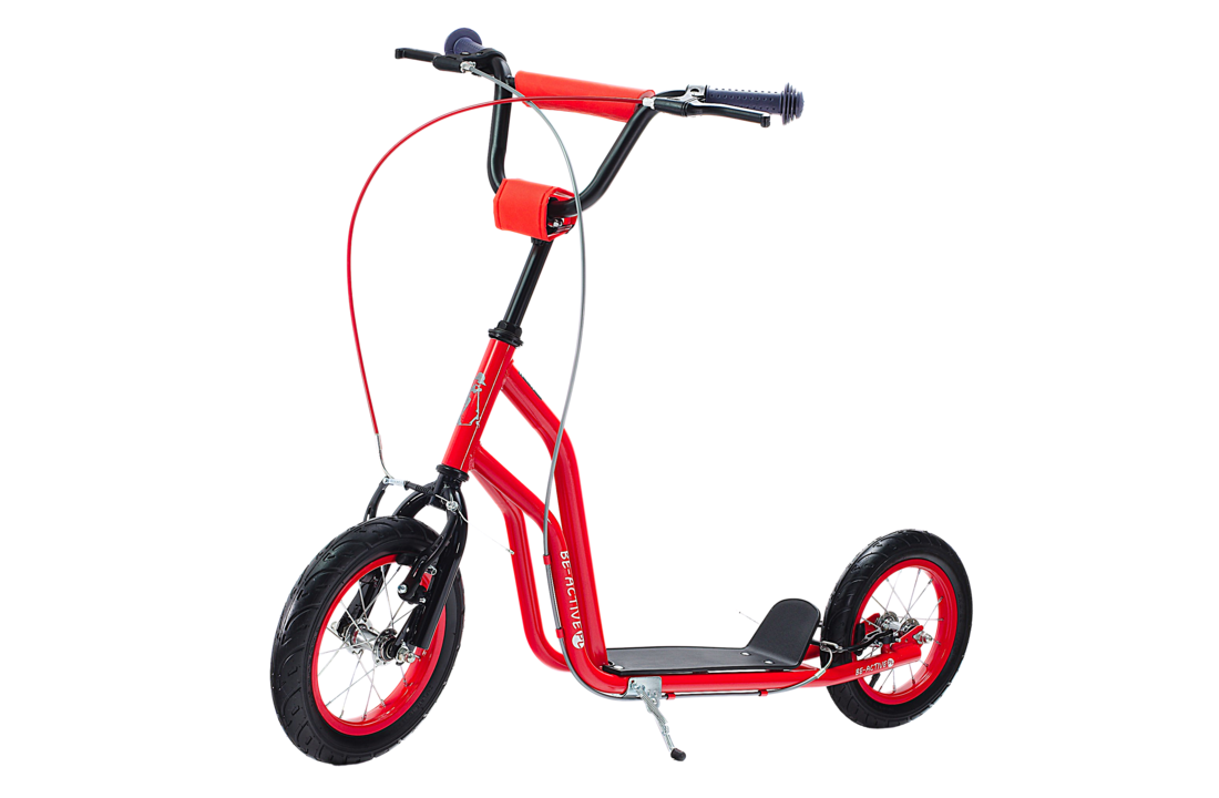 Kinder step met 12’’ luchtbanden – dubbele V-brake – rood