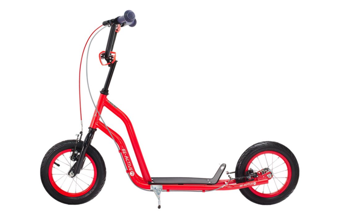Kinder step met 12’’ luchtbanden – dubbele V-brake – rood