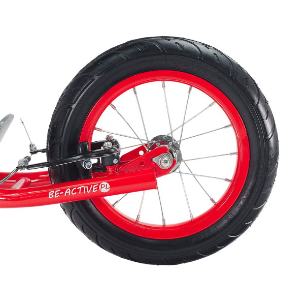 Kinder step met 12’’ luchtbanden – dubbele V-brake – rood