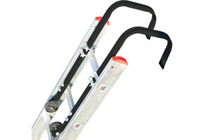 Nokhaak - dakhaak voor ladders - 50x22 cm - zwart