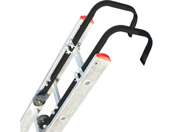 Nokhaak - dakhaak voor ladders - 50x22 cm - zwart