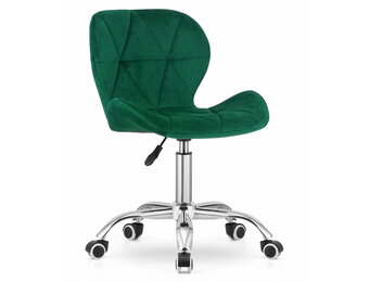 Bureaustoel AVOLA - ergonomisch - velours - donkergroen