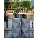 Bloempot - 56x34x45cm - polyethyleen - antraciet