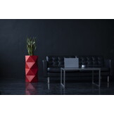 Bloempot - 56x34x45cm - polyethyleen - antraciet