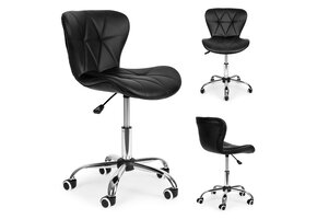 Bureaustoel - in hoogte verstelbaar - 72-84,5 cm - zwart