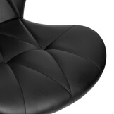 Bureaustoel - in hoogte verstelbaar - 72-84,5 cm - zwart