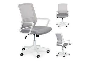 Bureaustoel - ergonomisch - verstelbaar - 90-100cm - grijs