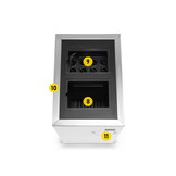 CV Houtkachel - 10kW - energielabel A+ - wit