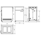 CV Houtkachel - 10kW - energielabel A+ - wit