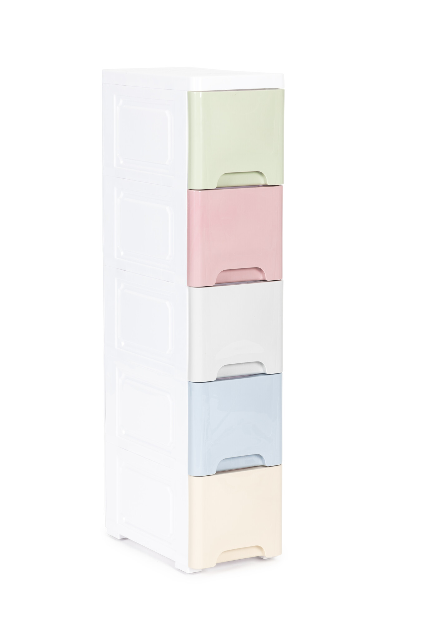 Ladeblok - 83x32x18cm - 5 lades - pastelkleuren