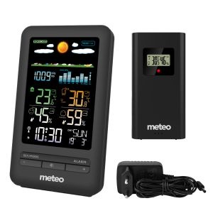 Weerstation METEO SP103 - 8,4x14,5x4,5cm - DCF- systeem - zwart