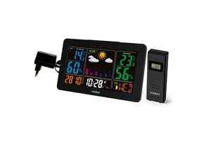 Weerstation METEO SP91 - 20x13x1,5cm - draadloos - zwart