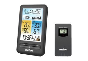 Weerstation METEO SP98 - 14,5x8,5x4,5 cm - draadloos - zwart