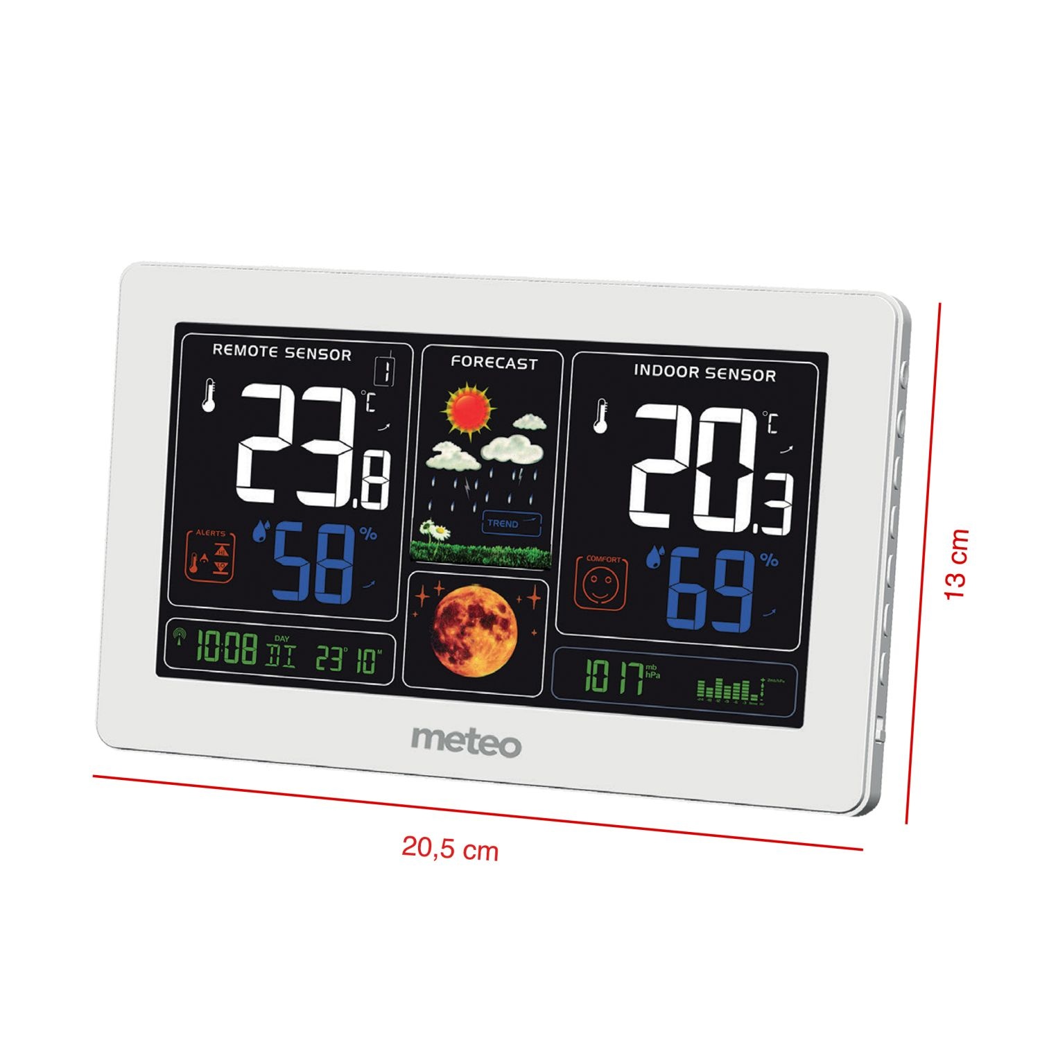 Weerstation METEO SP100 - 13x20,5x3,2cm - draadloos - wit