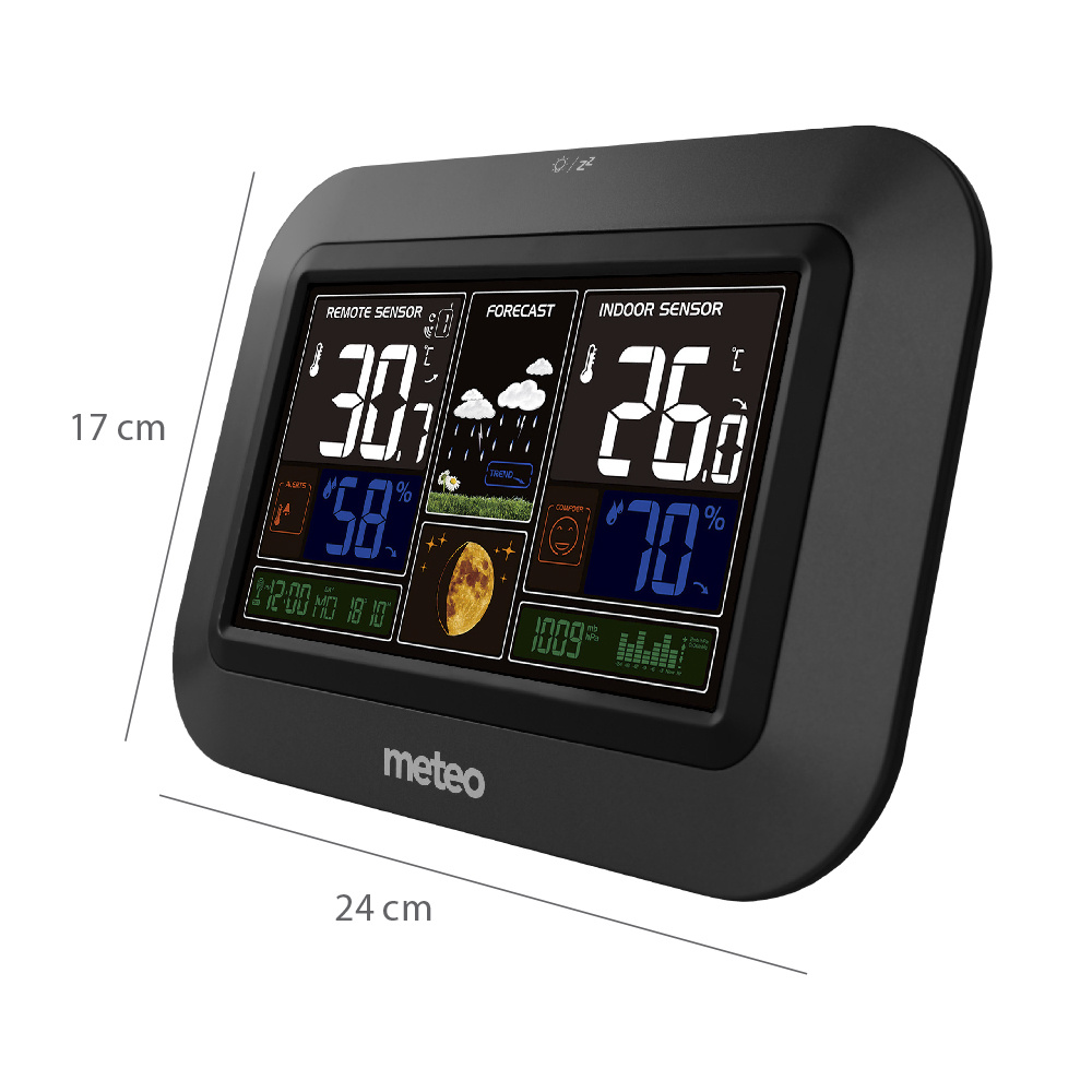 Weerstation METEO SP80T - 24x17x3cm - draadloos - zwart