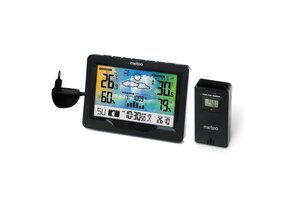 Weerstation METEO SP84 - 16x11,5x3 cm - draadloos - zwart