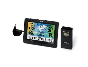 Weerstation METEO SP84 - 16x11,5x3 cm - draadloos - zwart
