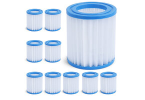 10x Zwembad Filtercartridge Vervangingsfilter Filterpatroon Type I 9cm