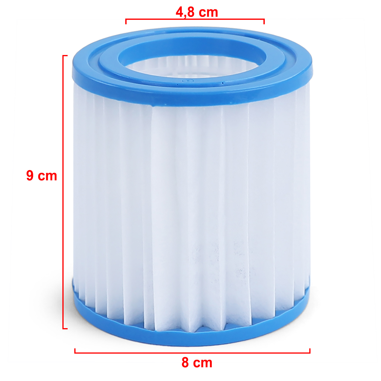 10x Zwembad Filtercartridge Vervangingsfilter Filterpatroon Type I 9cm