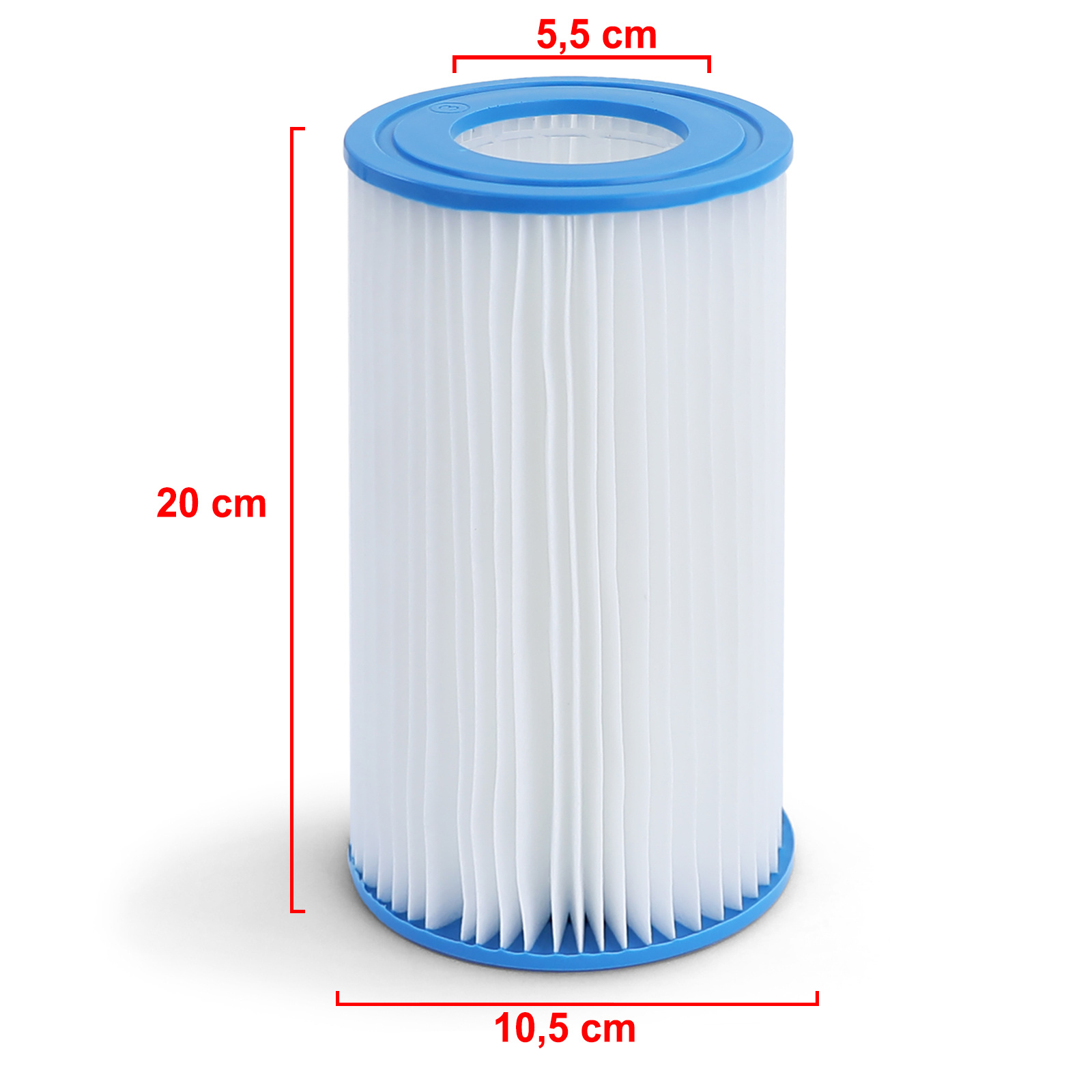 5x Zwembad Filtercartridge Vervangingsfilter Filterpatroon Type III 20cm