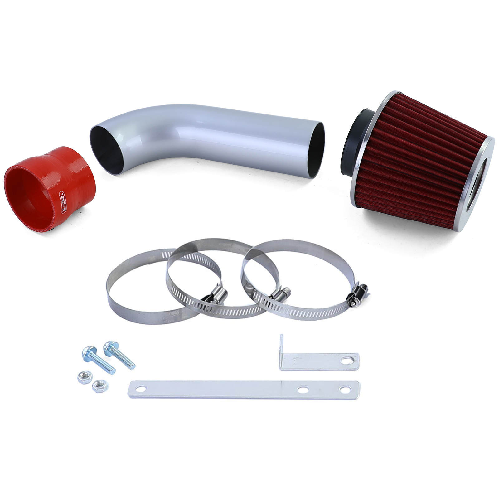 Air Inlaat Kit met Sport Luchtfilter Rood geschikt voor BMW 5-serie E39 525i 528i 530i