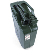 5x 20L Metalen jerrycan Brandstof Benzine Diesel Reserve met Vulopening Groen