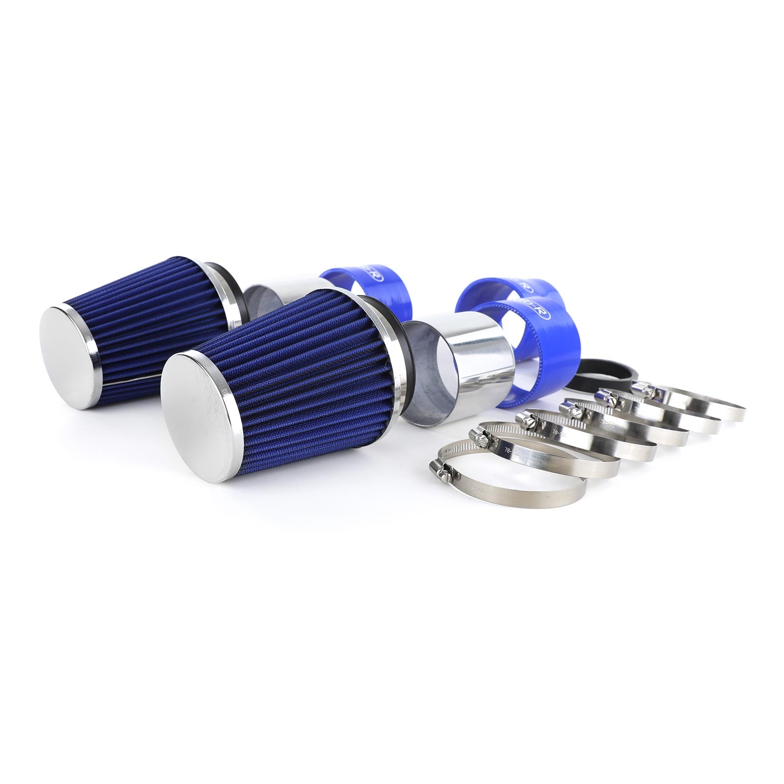 Luchtinlaatset met sportluchtfilter blauw voor Mercedes W204 C300 C350 V6