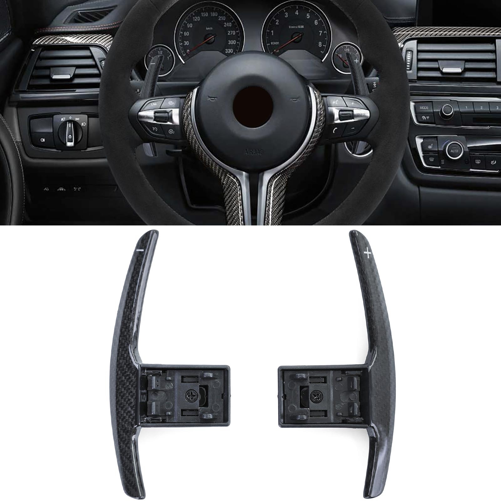 Carbon schakelpaddles geschikt voor BMW M2 F87 M3 F80 M4 F82 F83