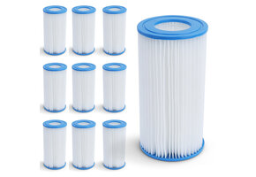 10x Zwembad Filtercartridge Vervangingsfilter Filterpatroon Type III 20cm
