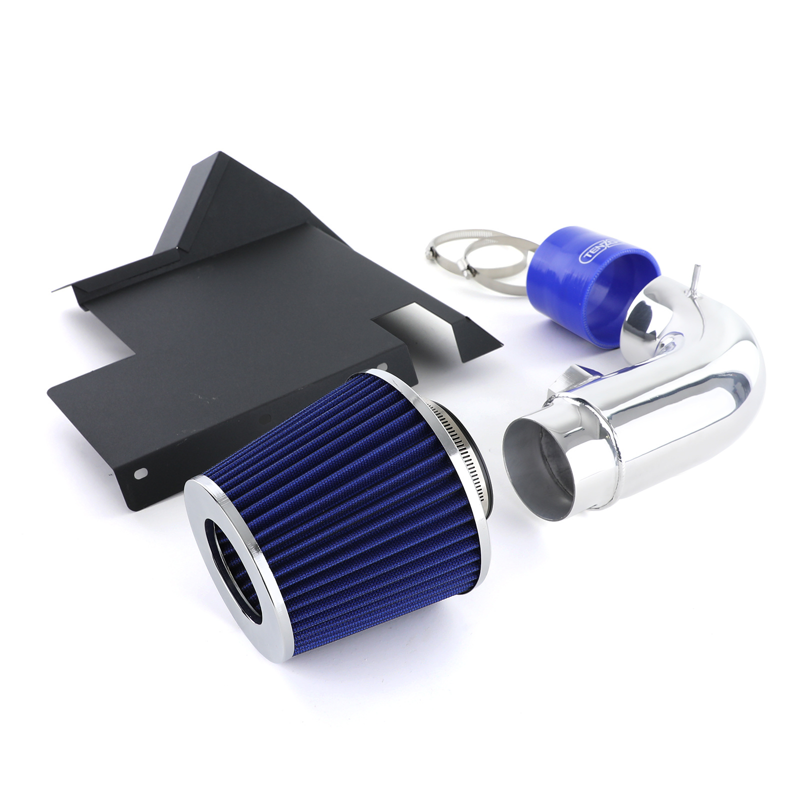 Luchtinlaat met sportluchtfilters blauw is geschikt voor BMW E90 E92 E81 E87 2.8 3.0
