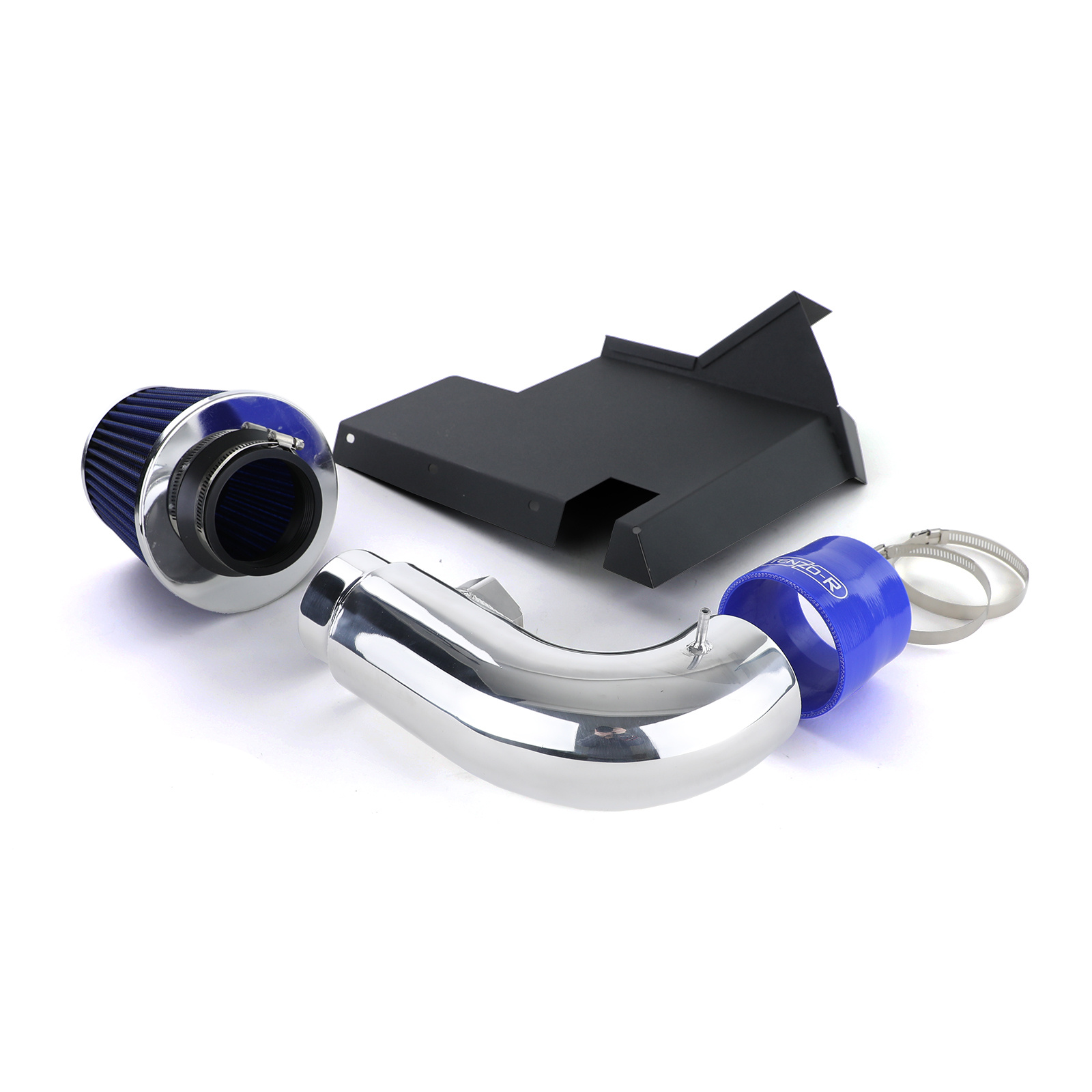 Luchtinlaat met sportluchtfilters blauw is geschikt voor BMW E90 E92 E81 E87 2.8 3.0